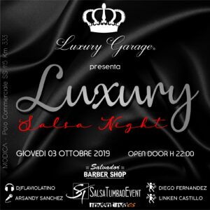 Luxury Salsa Night - 3 Ottobre